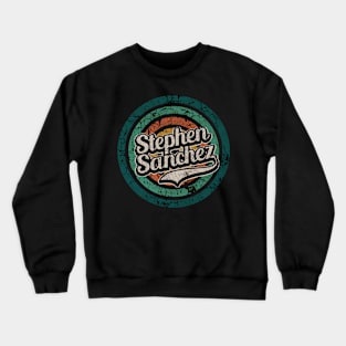 Stephen Sanchez // Retro Circle Crack Vintage Crewneck Sweatshirt